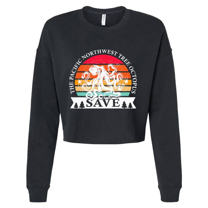 Northwest Pacific Tree Octopus The Save Cropped Pullover Crew