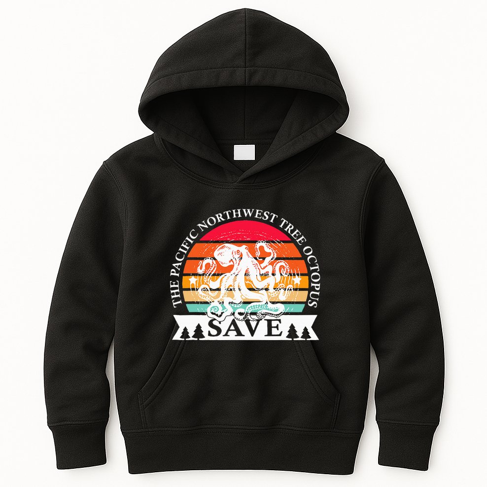 Northwest Pacific Tree Octopus The Save Kids Hoodie