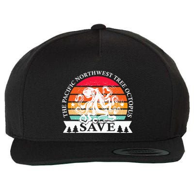 Northwest Pacific Tree Octopus The Save Wool Snapback Cap