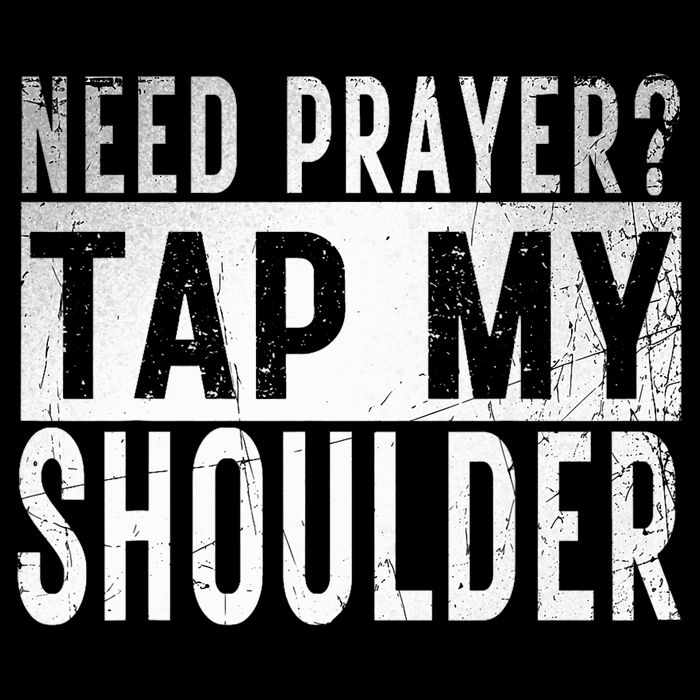 Need Prayer Tap My Shoulder Front Spiritual Church Cristian Impact Tech Backpack