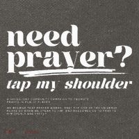 Need Prayer Tap My Shoulder Cotton Canvas Backpack