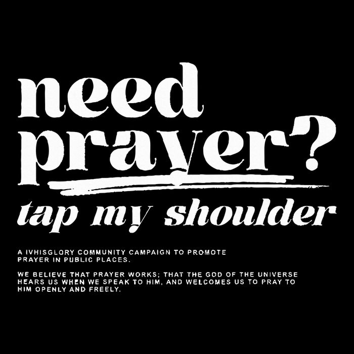 Need Prayer Tap My Shoulder Need Prayer Tap My Shoulder Drawstring Bag
