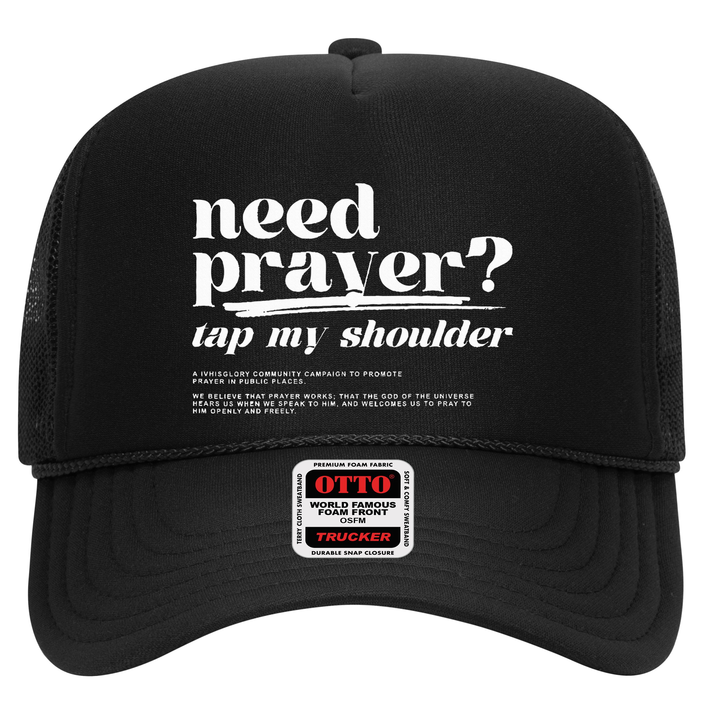Need Prayer Tap My Shoulder Need Prayer Tap My Shoulder Hat