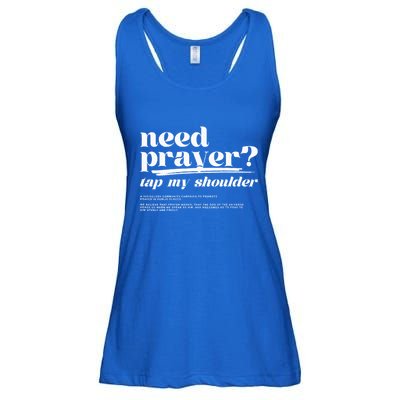 Need Prayer Tap My Shoulder Need Prayer Tap My Shoulder Ladies Essential Flowy Tank