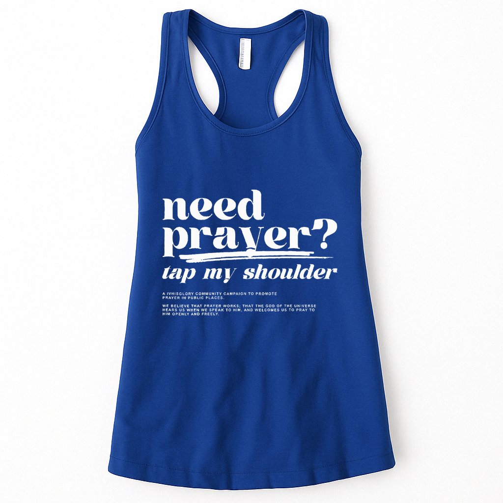 Need Prayer Tap My Shoulder Need Prayer Tap My Shoulder Womens Tank Top