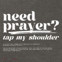 Need Prayer Tap My Shoulder Need Prayer Tap My Shoulder Cotton Canvas Backpack