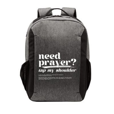 Need Prayer Tap My Shoulder Need Prayer Tap My Shoulder Vector Backpack