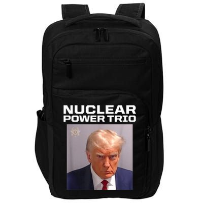 Nuclear Power Trio Criminally Great Riffs Trump Mug Shot Impact Tech Backpack