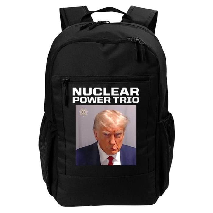 Nuclear Power Trio Criminally Great Riffs Trump Mug Shot Daily Commute Backpack