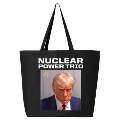 Nuclear Power Trio Criminally Great Riffs Trump Mug Shot 25L Jumbo Tote