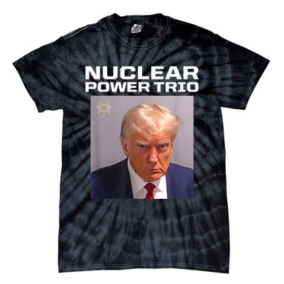 Nuclear Power Trio Criminally Great Riffs Trump Mug Shot Tie-Dye T-Shirt