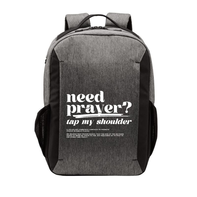 Need Prayer Tap My Shoulder Need Prayer Tap My Shoulder Vector Backpack