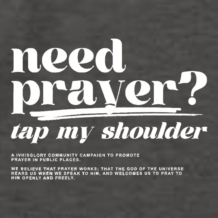 Need Prayer Tap My Shoulder Need Prayer Tap My Shoulder Vector Backpack