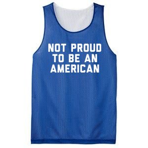 Not Proud To Be An American Gift Mesh Reversible Basketball Jersey Tank