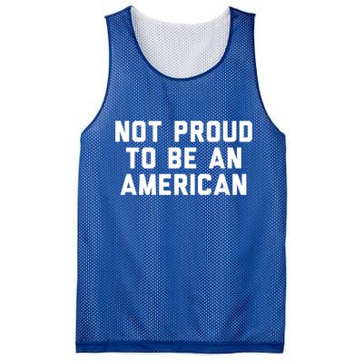 Not Proud To Be An American Gift Mesh Reversible Basketball Jersey Tank