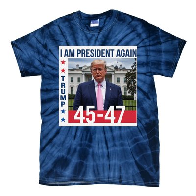 New President Usa America 2024 Trump President 47 Tie-Dye T-Shirt