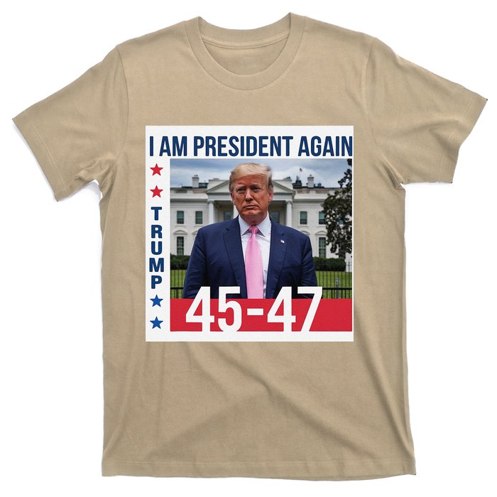 New President Usa America 2024 Trump President 47 T-Shirt