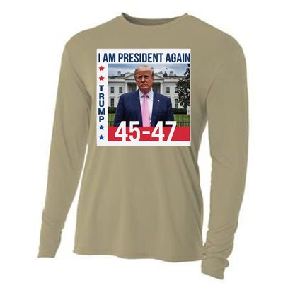 New President Usa America 2024 Trump President 47 Cooling Performance Long Sleeve Crew