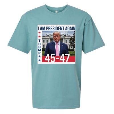 New President Usa America 2024 Trump President 47 Sueded Cloud Jersey T-Shirt