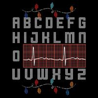 Nurse Pqrst Ugly Christmas Sweater Style Alphabet Abc Meaningful Gift Bucket Hat