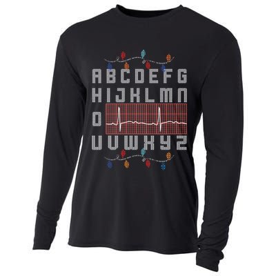 Nurse Pqrst Ugly Christmas Sweater Style Alphabet Abc Meaningful Gift Cooling Performance Long Sleeve Crew