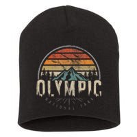 National Park Us Vintage Short Acrylic Beanie