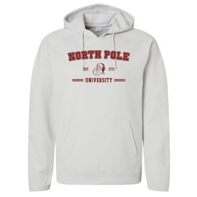 North Pole University Est 1773 Christmas Performance Fleece Hoodie