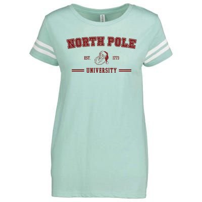 North Pole University Est 1773 Christmas Enza Ladies Jersey Football T-Shirt