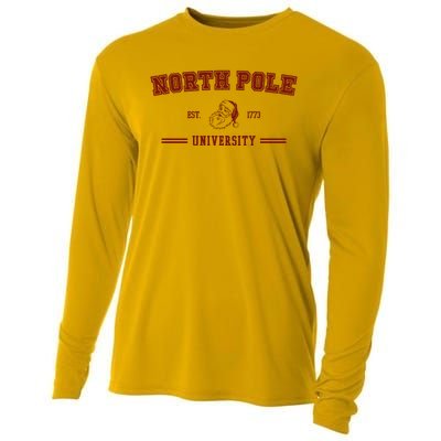 North Pole University Est 1773 Christmas Cooling Performance Long Sleeve Crew