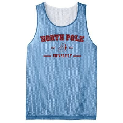 North Pole University Est 1773 Christmas Mesh Reversible Basketball Jersey Tank