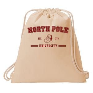 North Pole University Est 1773 Christmas Drawstring Bag