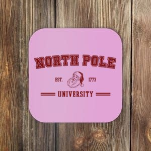 North Pole University Est 1773 Christmas Coaster