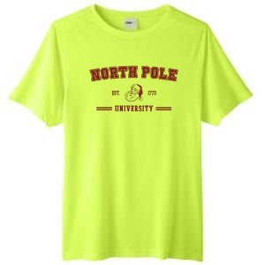 North Pole University Est 1773 Christmas Tall Fusion ChromaSoft Performance T-Shirt