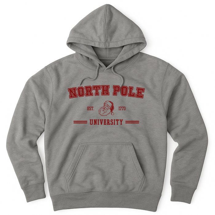 North Pole University Est 1773 Christmas Hoodie