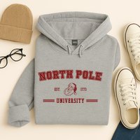 North Pole University Est 1773 Christmas Hoodie
