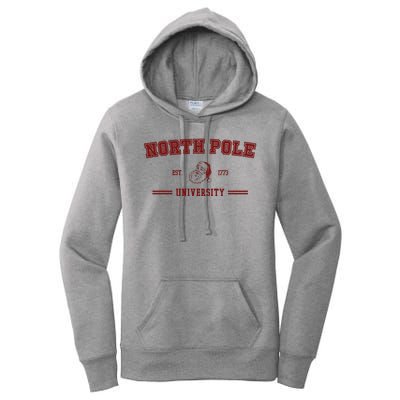 North Pole University Est 1773 Christmas Women's Pullover Hoodie