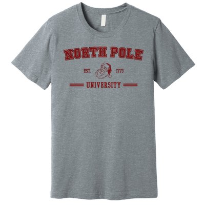 North Pole University Est 1773 Christmas Premium T-Shirt