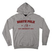 North Pole University Est 1773 Christmas Tall Hoodie