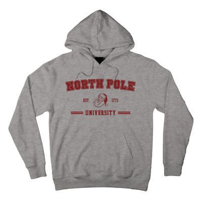 North Pole University Est 1773 Christmas Tall Hoodie