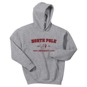 North Pole University Est 1773 Christmas Kids Hoodie