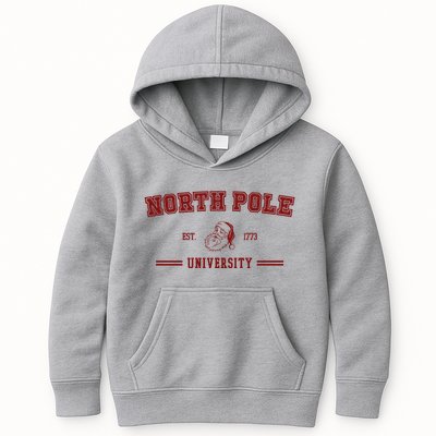 North Pole University Est 1773 Christmas Kids Hoodie