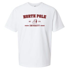 North Pole University Est 1773 Christmas Sueded Cloud Jersey T-Shirt