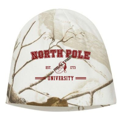 North Pole University Est 1773 Christmas Kati - Camo Knit Beanie