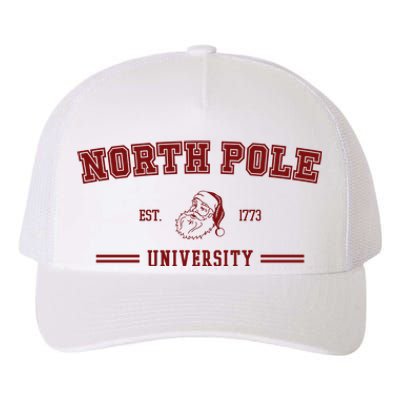 North Pole University Est 1773 Christmas Yupoong Adult 5-Panel Trucker Hat