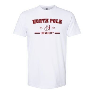 North Pole University Est 1773 Christmas Softstyle® CVC T-Shirt