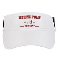 North Pole University Est 1773 Christmas Adult Drive Performance Visor