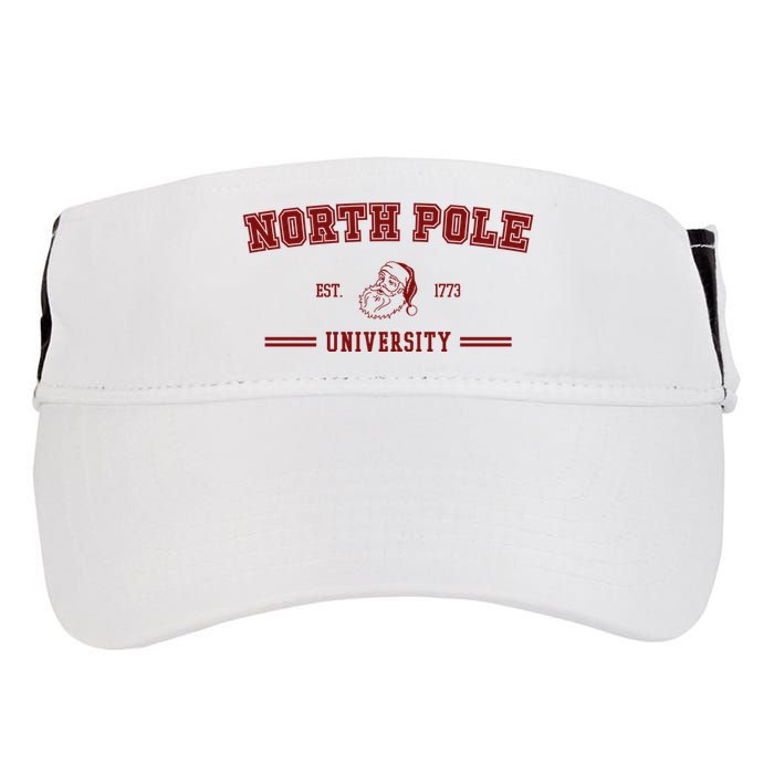 North Pole University Est 1773 Christmas Adult Drive Performance Visor