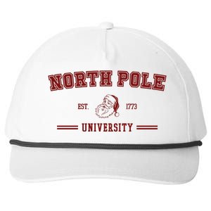 North Pole University Est 1773 Christmas Snapback Five-Panel Rope Hat