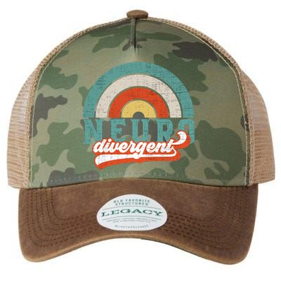 Neurodivergent Pride Utism Adhd And Asd Awareness Gift Legacy Tie Dye Trucker Hat