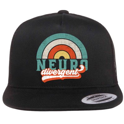 Neurodivergent Pride Utism Adhd And Asd Awareness Gift Flatbill Hat